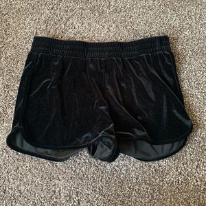 Black Velvet Shorts